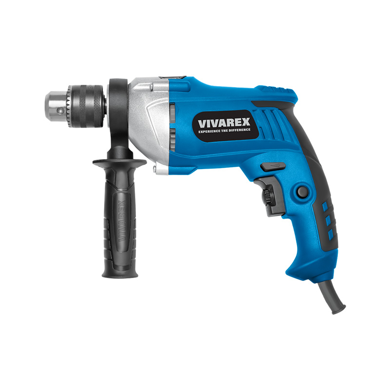 دریل چکشی ویوارکس 810 وات 13 میلیمتری سه نظام آچاری نیم تنه فلزی مدل VR8113-ID