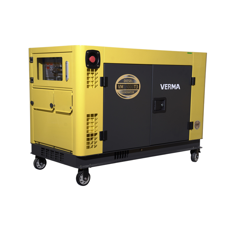 موتور برق دیزل ورما 12 کیلووات سایلنت استارتی سه فاز مدل VM16000T3