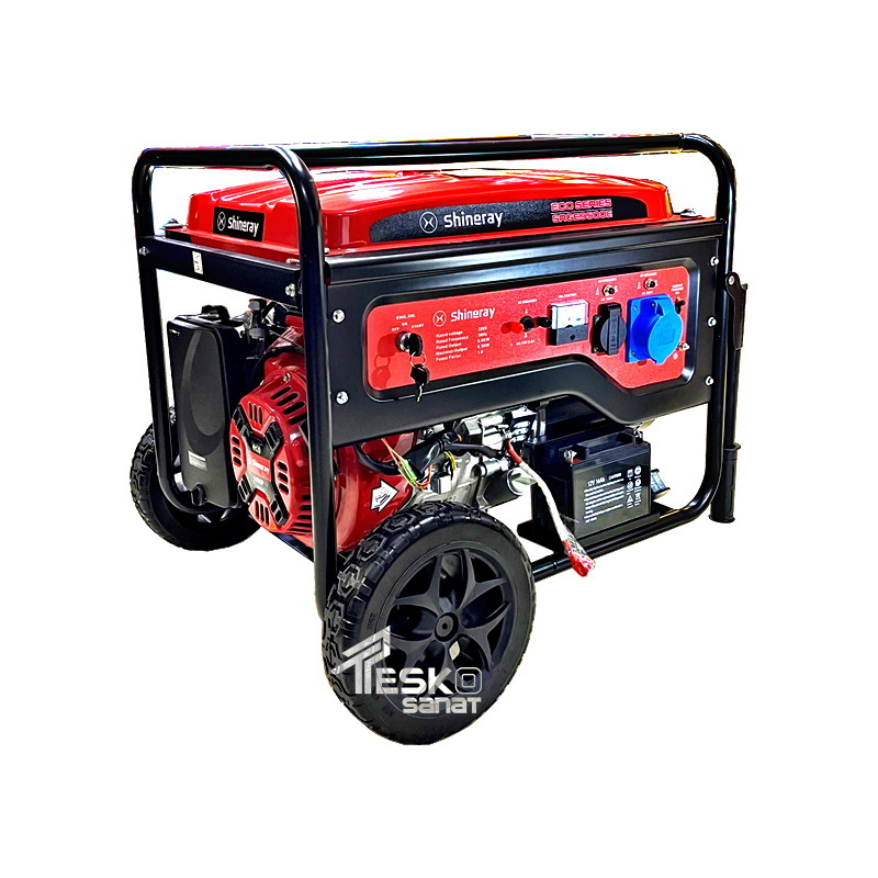 موتور برق بنزینی شینری 6.5 کیلووات استارتی مدل SRGE7500E
