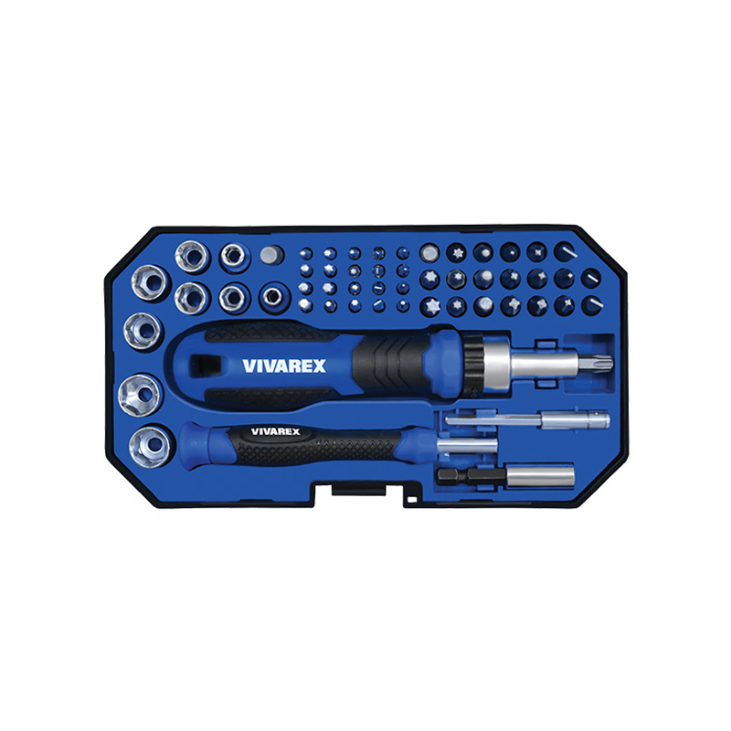 ست پیچ گوشتی و بیت و بکس 55 پارچه ویوارکس مدل VR5565-SD