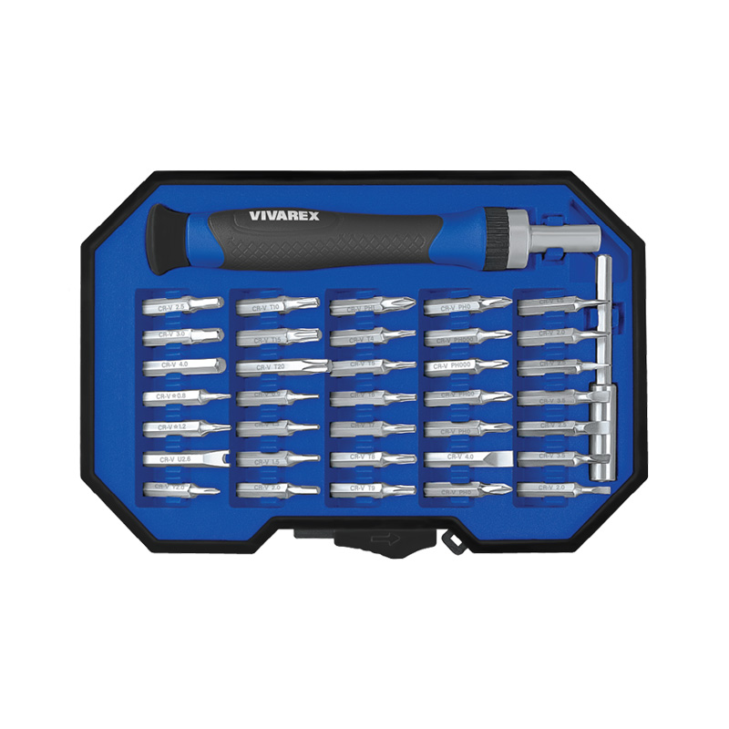 ست پیچ گوشتی و بیت 37 پارچه ویوارکس مدل VR3765-SD