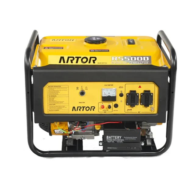 موتور برق بنزینی آرتور  3 کیلووات استارتی مدل R5500D - 10062 - 01