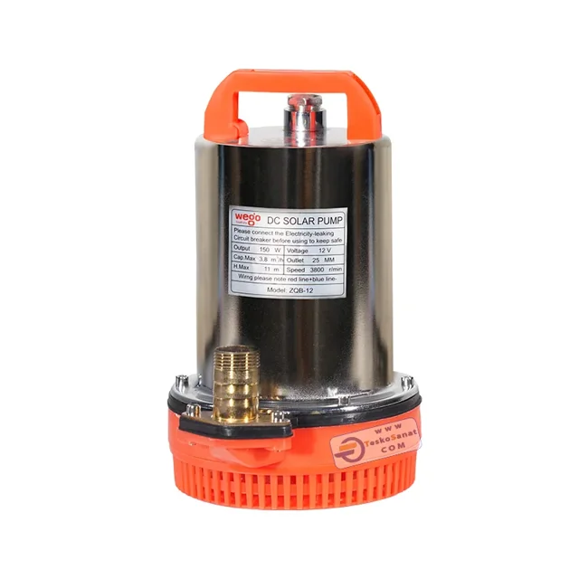 کف کش ویگو 12 ولت 150 وات 11 متری 1 اینچ نقره ای مدل ZQB-12 - 10108 - 01