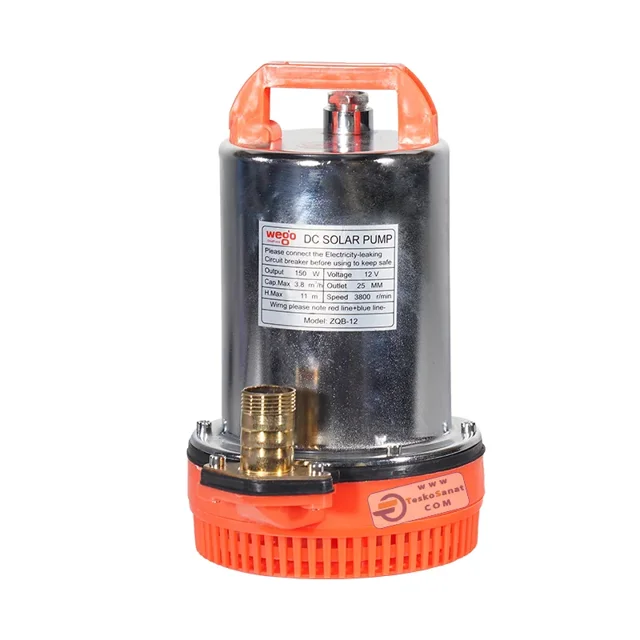 کف کش ویگو 12 ولت 150 وات 11 متری 1 اینچ نقره ای مدل ZQB-12 - 10108 - 02
