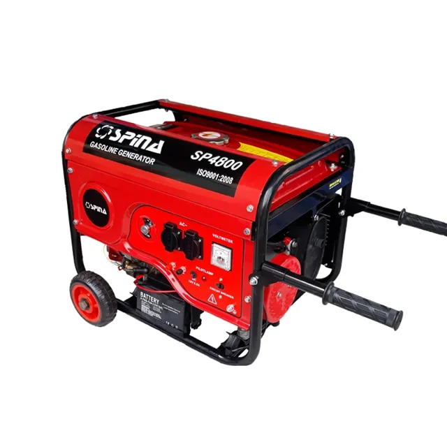 موتور برق بنزینی اسپینا 3.5 کیلووات استارتی چرخدار مدل SP5500EW - 10274 - 01