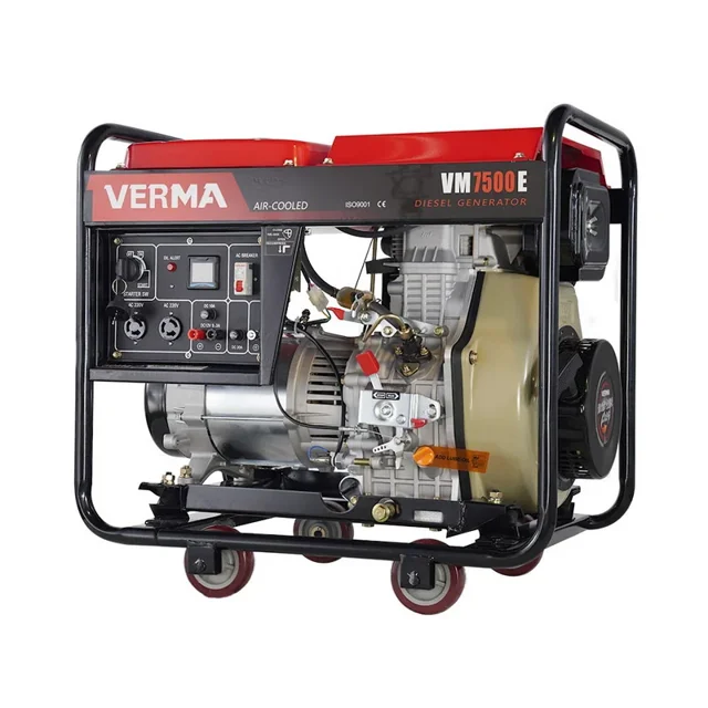 موتور برق دیزل ورما 5.5 کیلووات استارتی مدل VM7500E - 10293 - 01