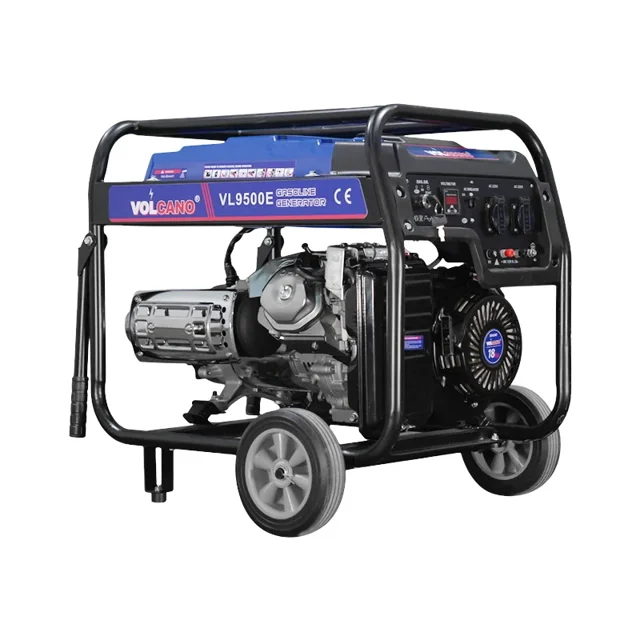 موتور برق بنزینی ولکانو 7.5 کیلووات استارتی چرخدار مدل VL9500E - 10383 - 01