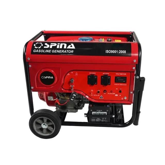 موتور برق بنزینی اسپینا 8 کیلووات استارتی چرخدار مدل SP10000E - 10440 - 01