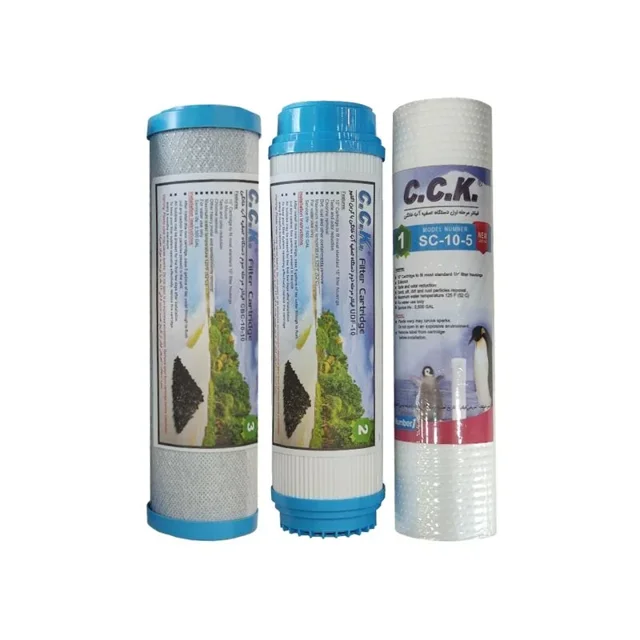 پک فیلتر سه عددی تصفیه آب خانگی 10 اینچ  CCK - 10575 - 01