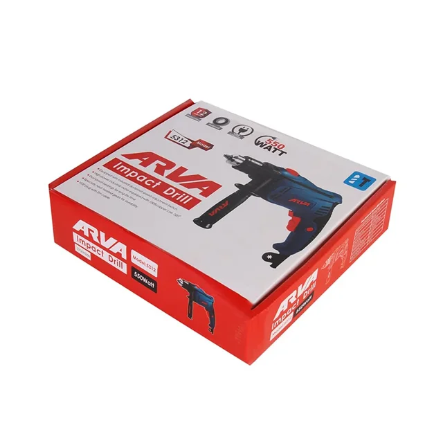 دریل چکشی آروا 550 وات 13 میلیمتری سه نظام آچاری مدل 5312 - 10579 - 05