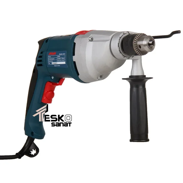 دریل چکشی آروا 1050 وات 13 میلیمتری سه نظام آچاری گیربکسی مدل 5315 - 10818 - 02