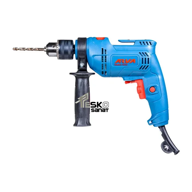 دریل چکشی آروا 550 وات 13 میلیمتری سه نظام آچاری مدل 5332 - 10821 - 03
