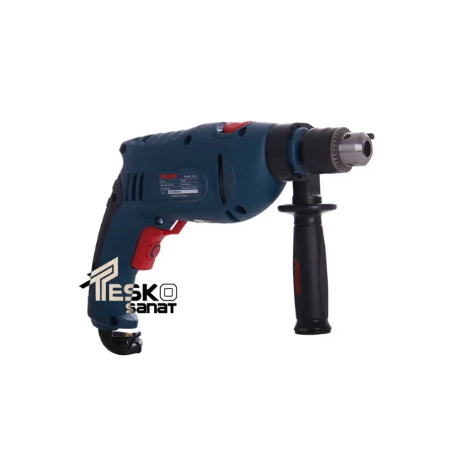 دریل چکشی آروا 750 وات 13 میلیمتری سه نظام آچاری مدل 5313 - 10822 - 02