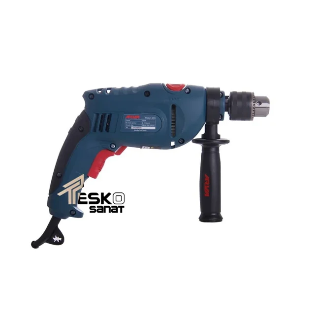 دریل چکشی آروا 750 وات 13 میلیمتری سه نظام آچاری مدل 5313 - 10822 - 04