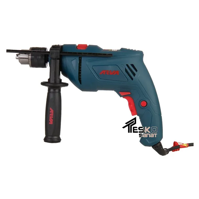 دریل چکشی آروا 810 وات 13 میلیمتری سه نظام آچاری مدل 5314 - 10824 - 03
