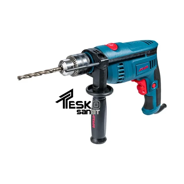 دریل چکشی آروا 650 وات 13 میلیمتری سه نظام آچاری مدل 5327 - 10826 - 01