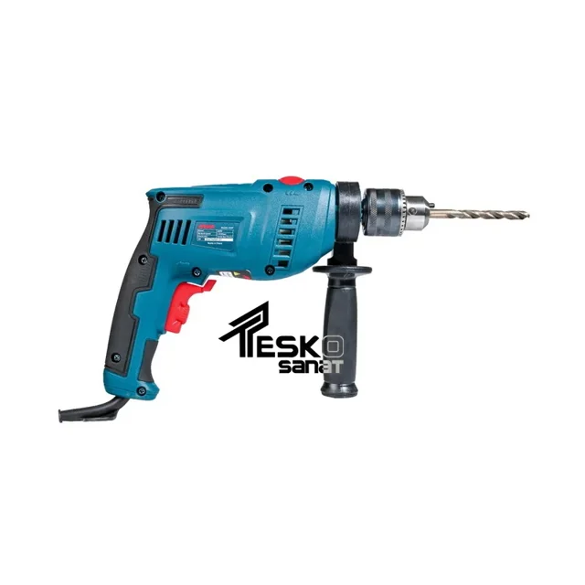دریل چکشی آروا 650 وات 13 میلیمتری سه نظام آچاری مدل 5327 - 10826 - 04