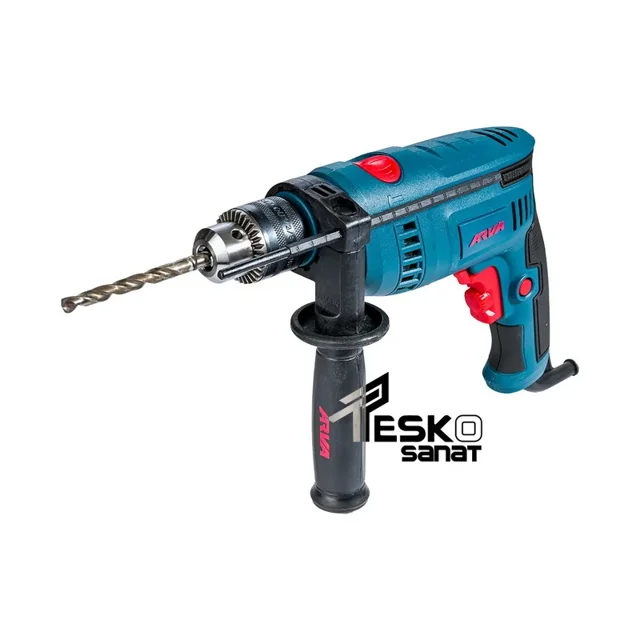دریل چکشی آروا 750 وات 13 میلیمتری سه نظام آچاری مدل 5328 - 10827 - 01