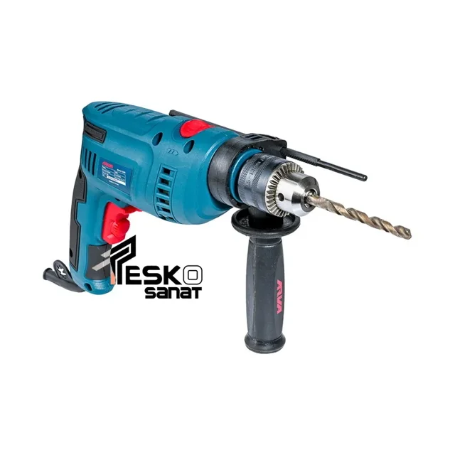 دریل چکشی آروا 750 وات 13 میلیمتری سه نظام آچاری مدل 5328 - 10827 - 02