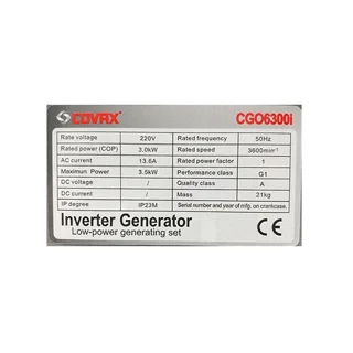 موتور برق بنزینی کواکس 3.5 کیلووات کامپکت اینورتر هندلی مدل CGO6300i - 12046 - 03
