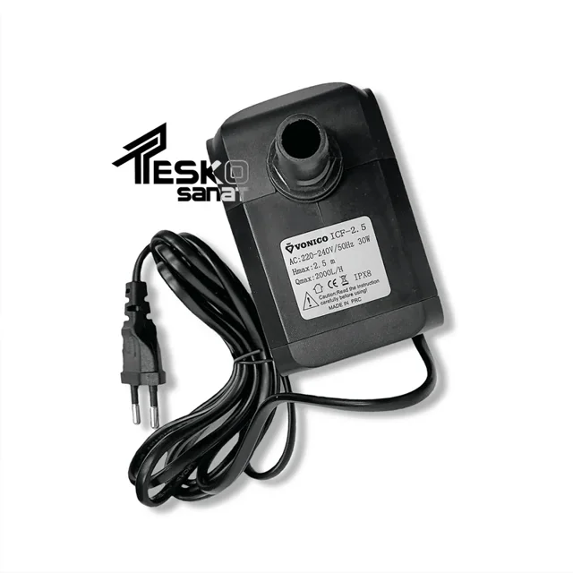 پمپ آبنما و کولر غرقابی ونیکو 2.5 متری 30 وات مدل ICF-2.5 - 12169 - 02