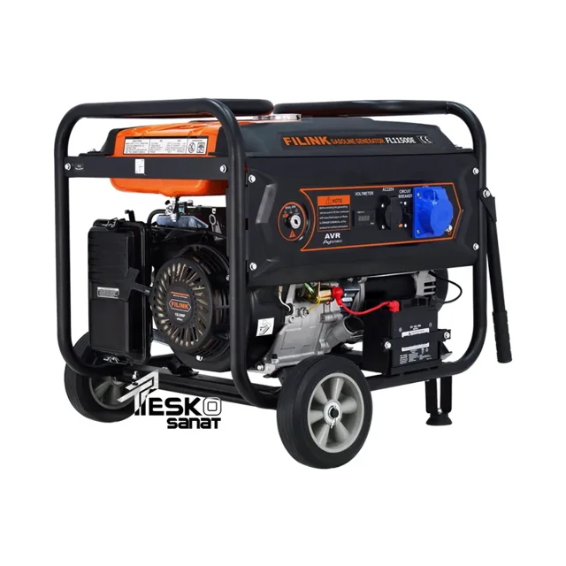 موتور برق بنزینی فیلینک 8.5 کیلووات استارتی مدل FL11500E - 12173 - 01