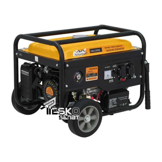 موتور برق بنزینی پارامونت 3 کیلووات استارتی چرخدار مدل PM4500EW - 12219 - 01