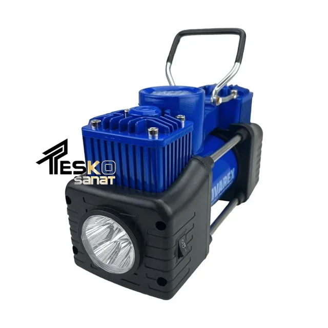 کمپرسور باد فندکی دو کاره دو سیلندر با لوازم و مبدل برق شهر ویوارکس مدل VR1207-ACT - 12228 - 01