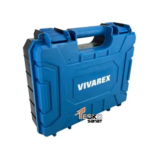 دریل شارژی ویوارکس 16.8 ولت چکشی براشلس دو باتری مدل VR1682H-BL - 12231 - 06