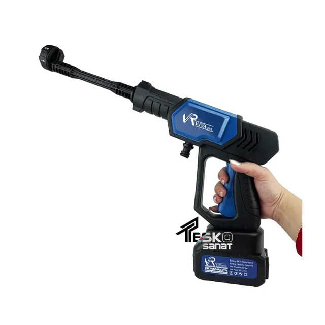کارواش شارژی ویوارکس 50 بار 24 ولت دو باتری مدل VR2450V2-PW - 12238 - 05