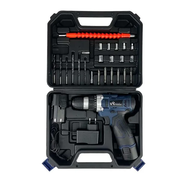 دریل پیچ گوشتی شارژی ویوارکس 12 ولت 27 پارچه مدل VR1210-2A - 12244 - 01