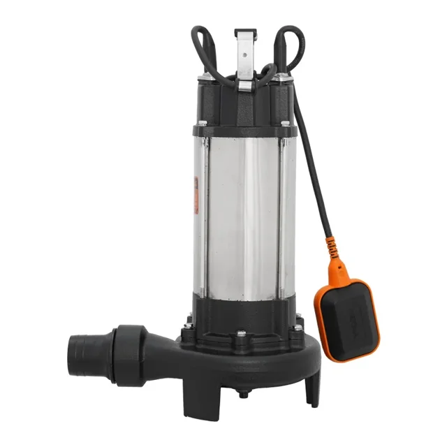 لجن کش ورما 1.5 اسب 15 متری 2 اینچ فلوتردار کاتر دار بدنه استیل مدل V1100DF - 12287 - 01