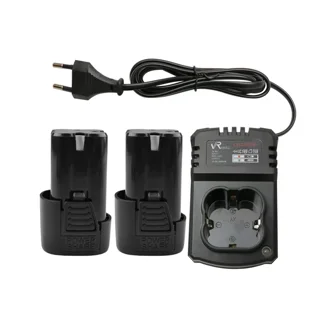دریل شارژی ویوارکس 16.8 ولت چکشی براشلس دو باتری مدل VR1610V-21BL - 12362 - 02