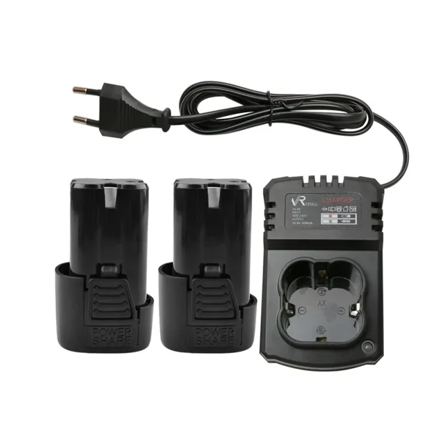 دریل شارژی ویوارکس 16.8 ولت چکشی براشلس دو باتری مدل VR1610V-21BL - 12362 - 02