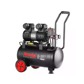 کمپرسور باد رونیکس 25 لیتری 1.8 اسب دو سیلندر سایلنت مدل RC-2512 - 12371 - 03