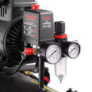 کمپرسور باد رونیکس 25 لیتری 1.8 اسب دو سیلندر سایلنت مدل RC-2512 - 12371 - 04