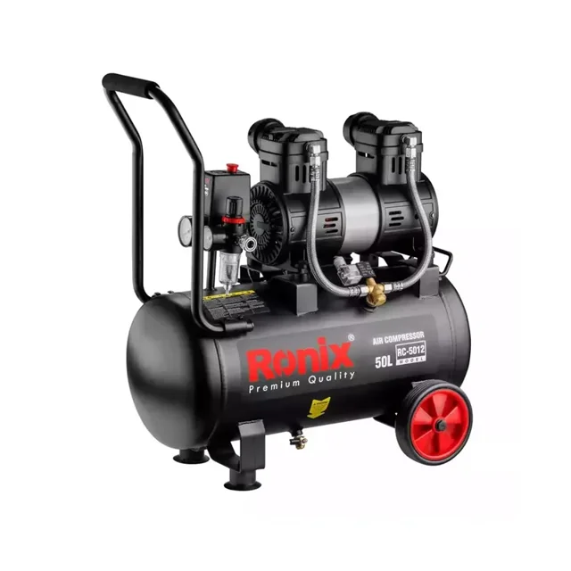 کمپرسور باد رونیکس 50 لیتری 2.2 اسب دو سیلندر سایلنت مدل RC-5012 - 12372 - 01
