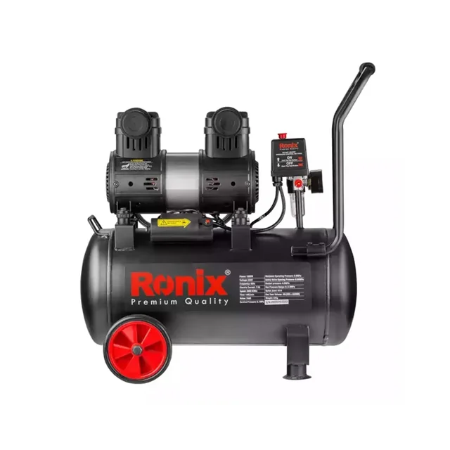 کمپرسور باد رونیکس 50 لیتری 2.2 اسب دو سیلندر سایلنت مدل RC-5012 - 12372 - 04
