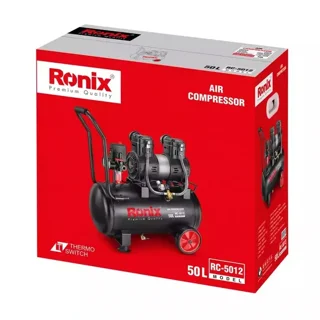 کمپرسور باد رونیکس 50 لیتری 2.2 اسب دو سیلندر سایلنت مدل RC-5012 - 12372 - 10
