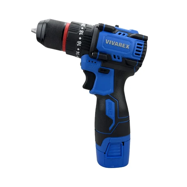 دریل شارژی ویوارکس 16.8 ولت چکشی براشلس مدل VR1608-BLX - 12410 - 02