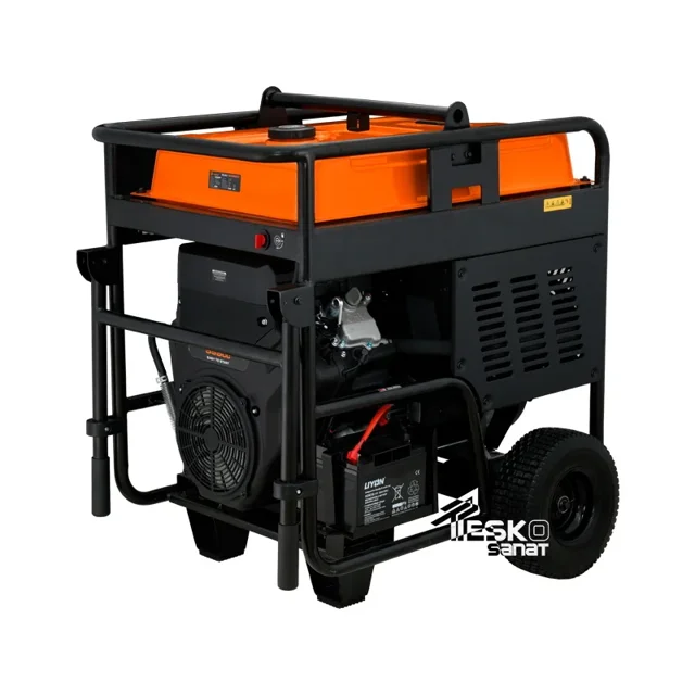موتور برق ورما بنزینی 18 کیلووات سه فاز - تک فاز استارت ریموت ATS مدل VM35000E/3 - 12586 - 03