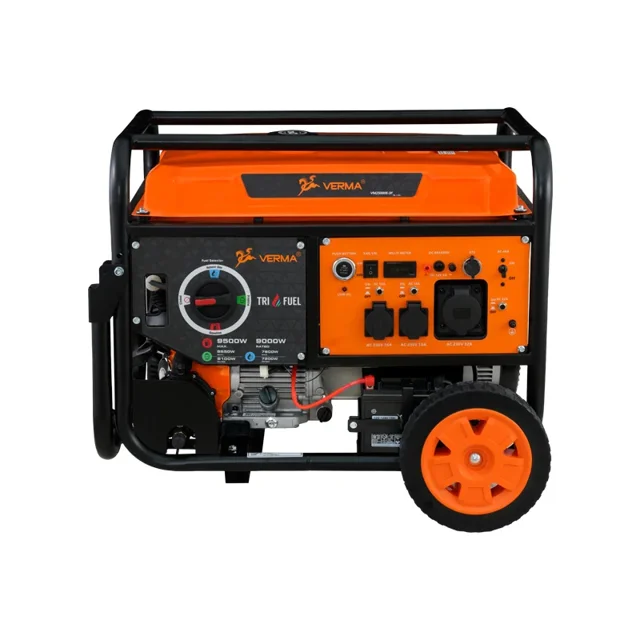 موتور برق ورما سه گانه سوز 9.5 کیلووات استارت ریموت ATS مدل VM25000E/3F - 12590 - 02